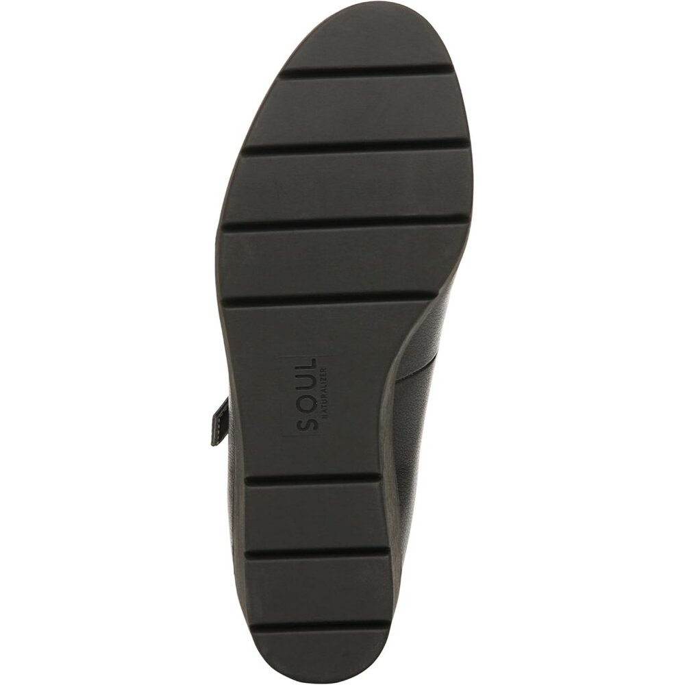 Women's Soul Adore Casual Wedge - Mary Jane Style, Size 9 in Elegant Black - Picture 4 of 9